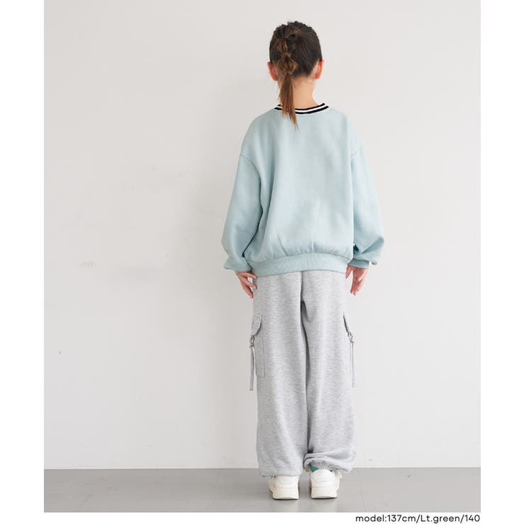 裏起毛ワッペンスウェットトップス(36-260611201-19) | coca | 詳細画像3 