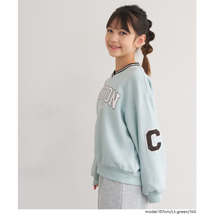 裏起毛ワッペンスウェットトップス(36-260611201-19) | coca | 詳細画像4 
