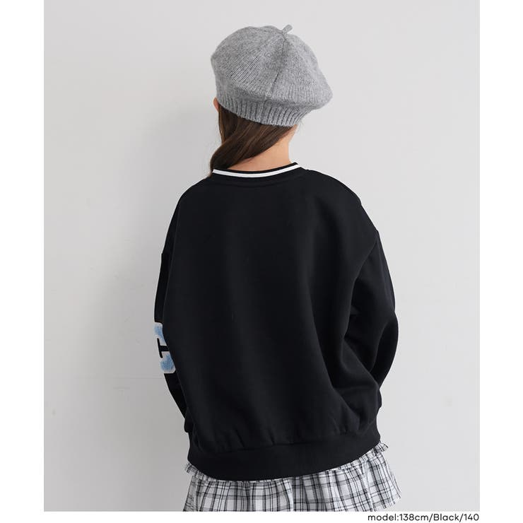 裏起毛ワッペンスウェットトップス(36-260611201-19) | coca | 詳細画像9 