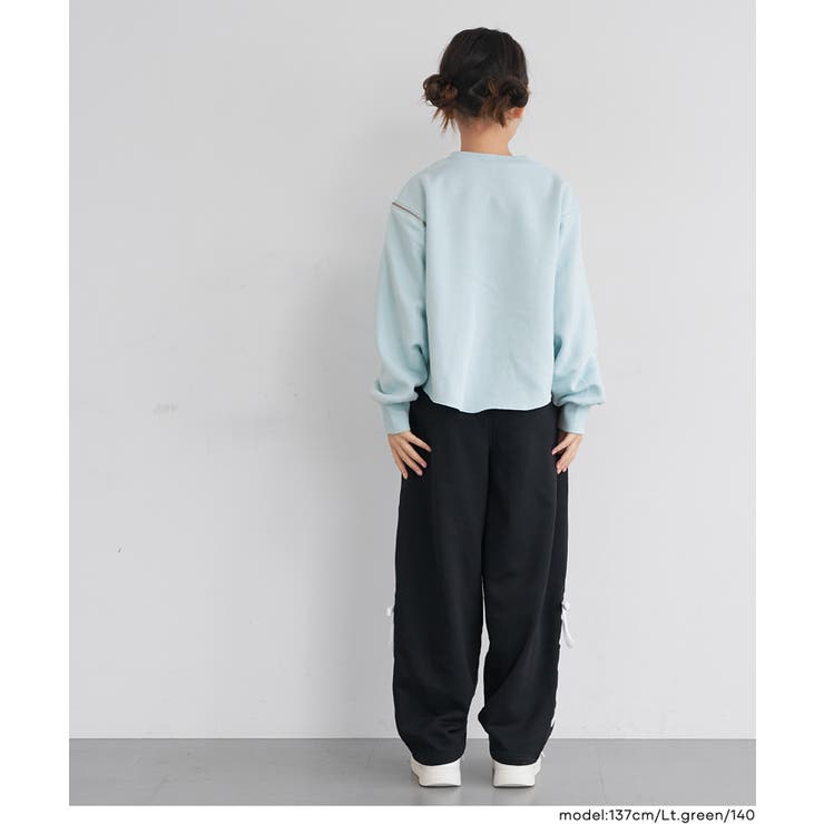 裏起毛ハートジップスウェットトップス(36-260611202-19) | coca | 詳細画像5 
