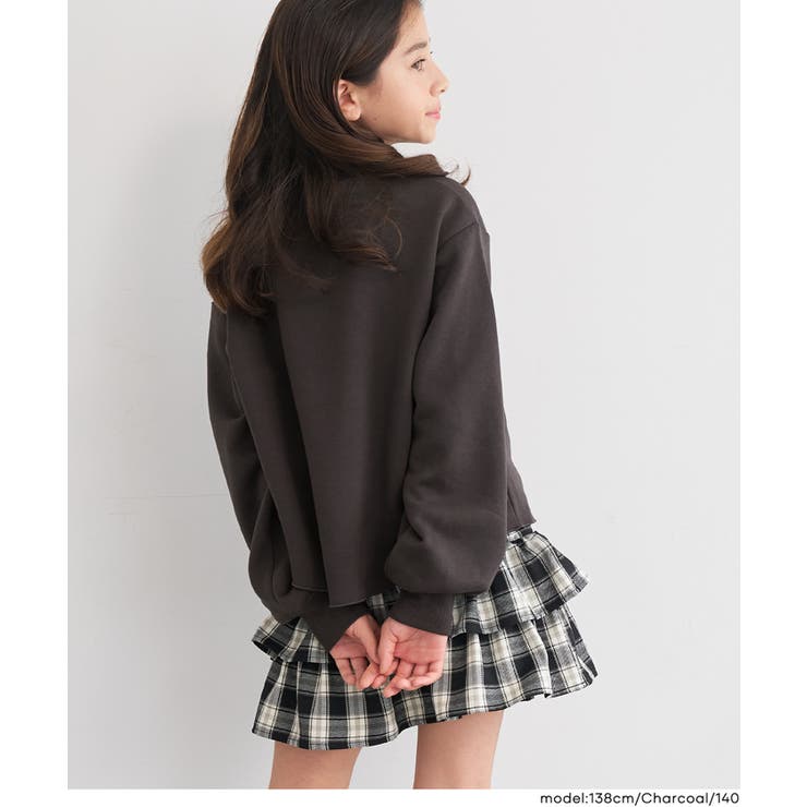 裏起毛ハートジップスウェットトップス(36-260611202-19) | coca | 詳細画像8 