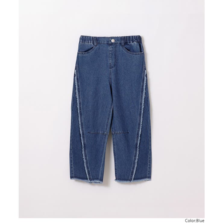 デニムフリンジバレルレッグパンツ(36-260634203-20) | coca | 詳細画像17 