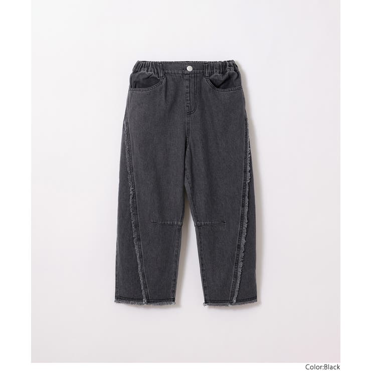デニムフリンジバレルレッグパンツ(36-260634203-20) | coca | 詳細画像18 