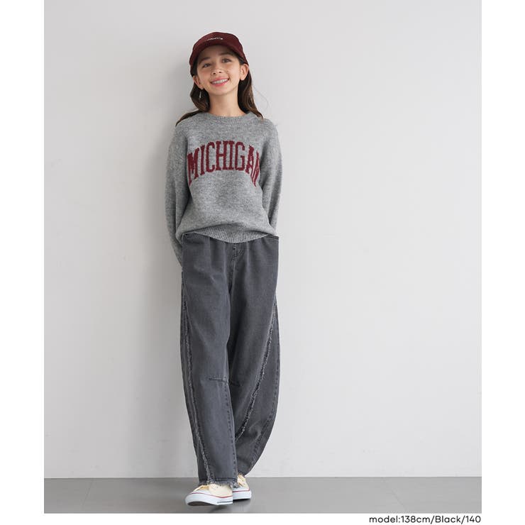 デニムフリンジバレルレッグパンツ(36-260634203-20) | coca | 詳細画像8 