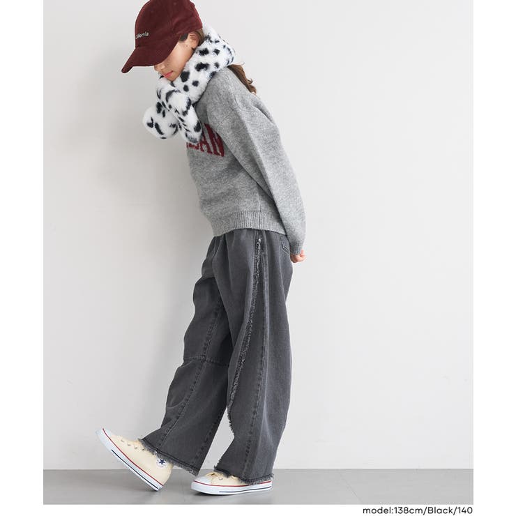 デニムフリンジバレルレッグパンツ(36-260634203-20) | coca | 詳細画像10 