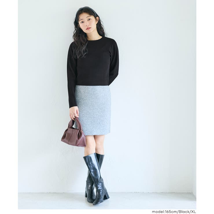 ＼26aw新色登場／スタイルアップを叶えるクロップド丈ニットトップス | coca | 詳細画像11 
