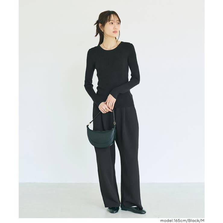 ＼26aw新色登場／軽量ニット クルーネックラウンドヘム【西山茉希様着用】 | coca | 詳細画像15 