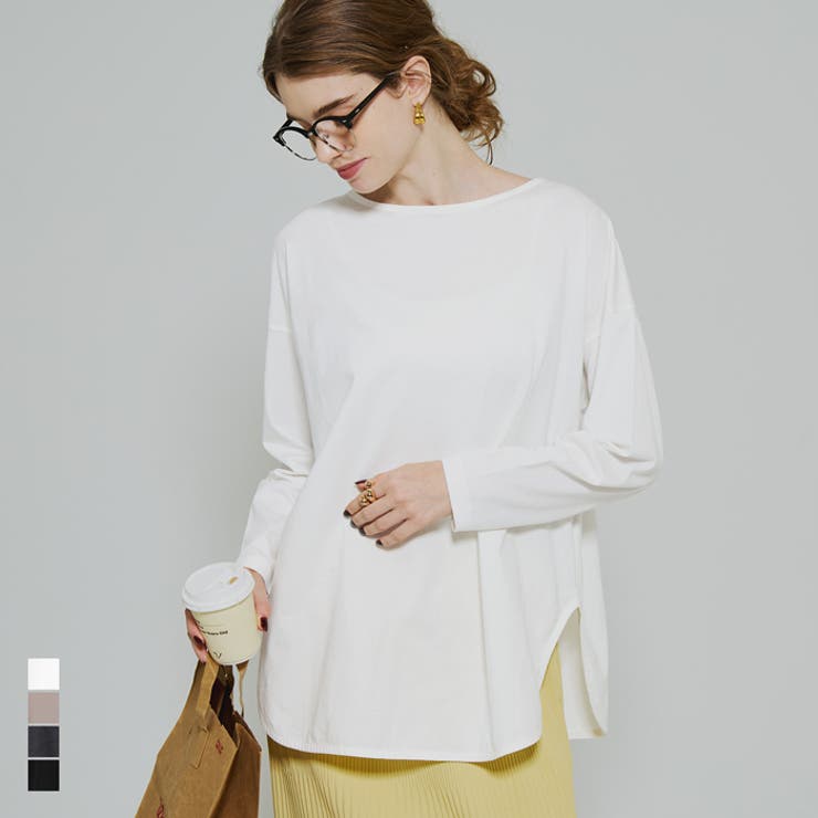 【新色追加！】レギュラーオンスコットンサイドスリットビッグTシャツ | coca | 詳細画像1 