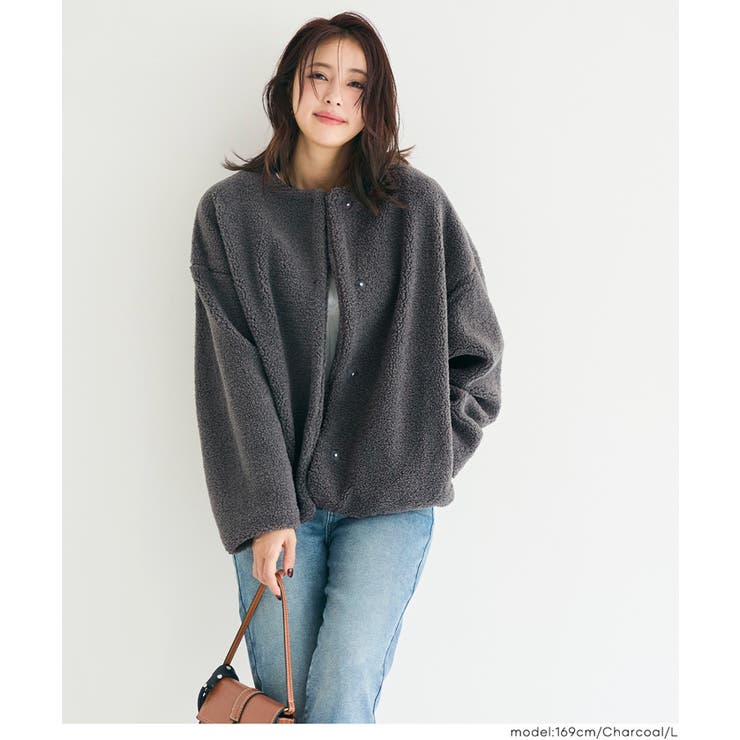 【洗える】マシンウォッシャブルボアブルゾン | coca | 詳細画像11 