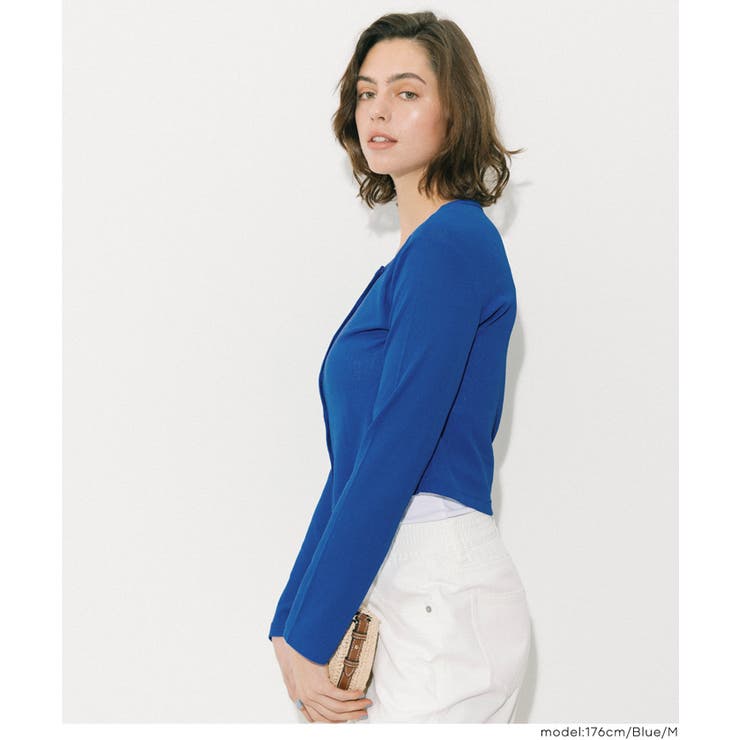 シアージョーゼットコンパクトカーディガン | coca | 詳細画像16 