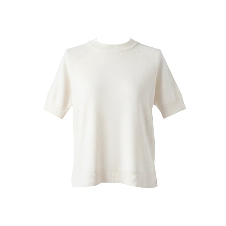 [White] | 〈26ss新色登場〉薄手ニットでキレイめにもカジュアルにも◎ サマーニットトップ… | coca