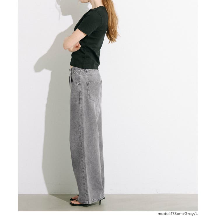 【SUMMER DENIM】サマーデニムウエストゴムイージーパンツ〈26ss新色… | coca | 詳細画像16 