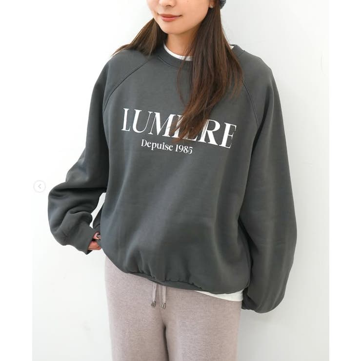 裏起毛ラグランロゴスウェット | coca | 詳細画像30 