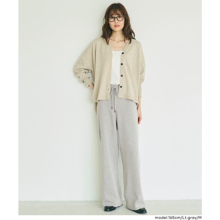 ＼26aw新色登場／暖かくきれい見えも叶う、リラクシーニットパンツ | coca | 詳細画像10 
