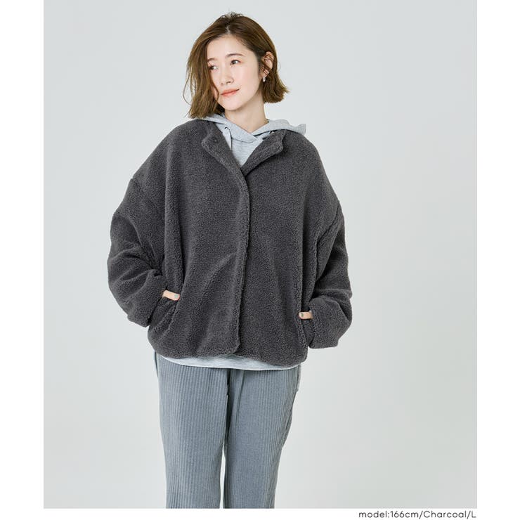 【洗える】マシンウォッシャブルボアブルゾン | coca | 詳細画像13 