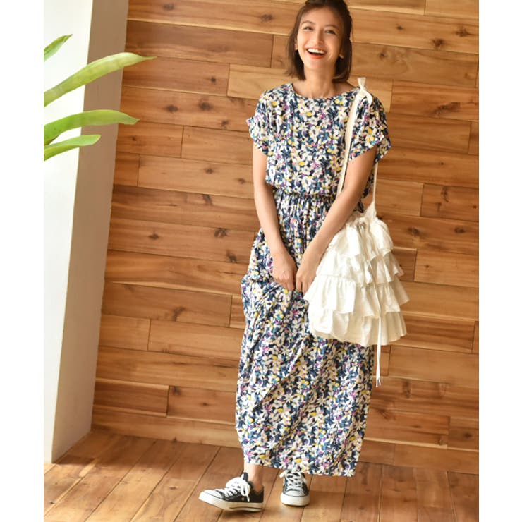 コットンレースフリルバッグcocaオリジナル(カバン 鞄