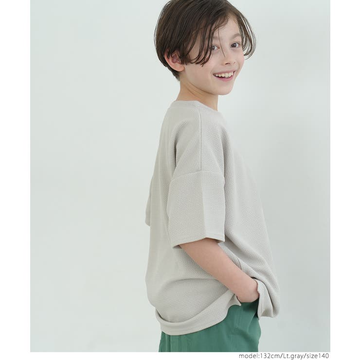 キッズ エンボスポケット付きワイドシルエットプルオーバー | coca | 詳細画像5 