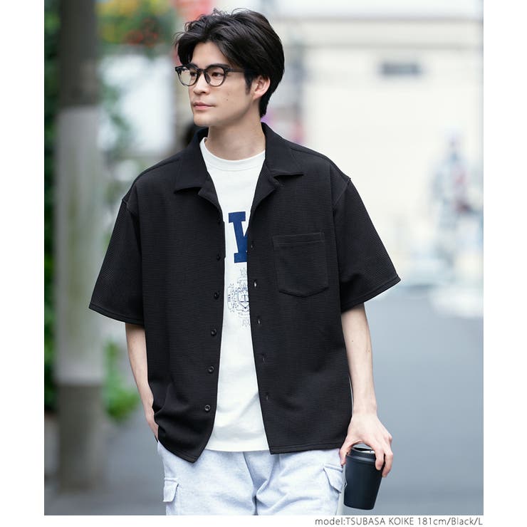 シャツ メンズ エンボス加工[品番：PA000014096]｜coca（コカ 