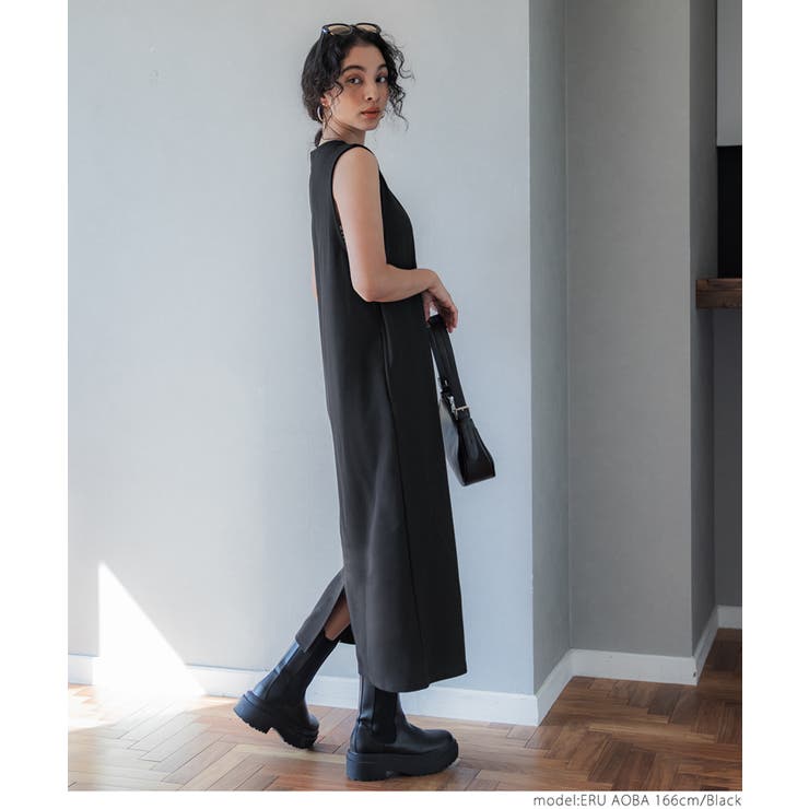 エンボスVネックワンピース | coca | 詳細画像17 