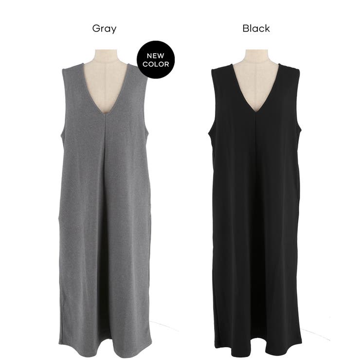 エンボスVネックワンピース | coca | 詳細画像20 