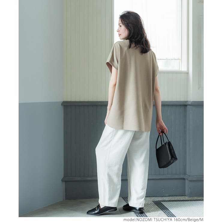 ナツ　【  Jeans 】 エンボス モノグラム カットソー エンボス加工 レディース[品番：PA000014511]｜coca