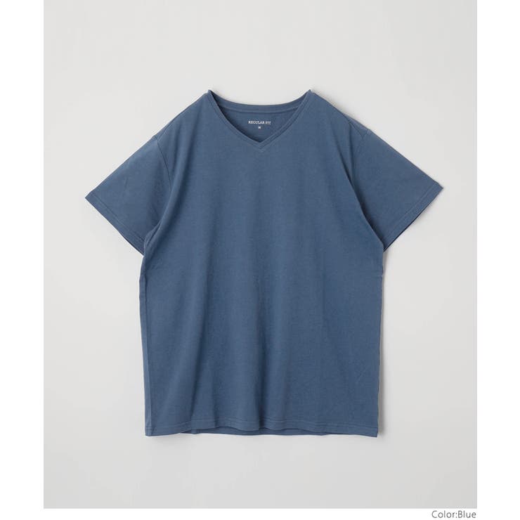 コットンレギュラーフィットVネックTシャツ | coca | 詳細画像13 