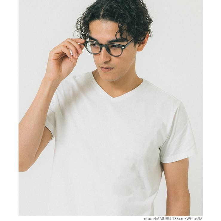 コットンレギュラーフィットVネックTシャツ | coca | 詳細画像5 