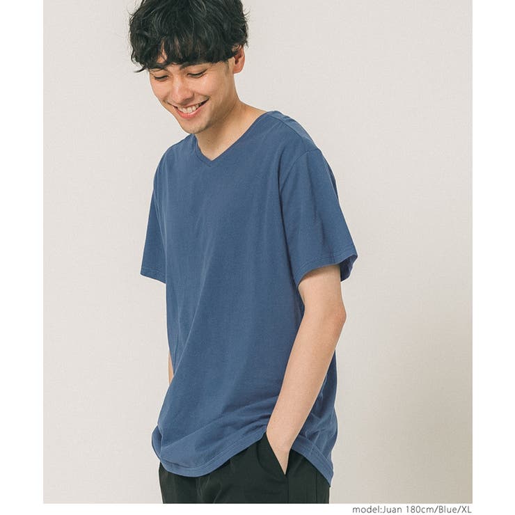 コットンレギュラーフィットVネックTシャツ | coca | 詳細画像8 