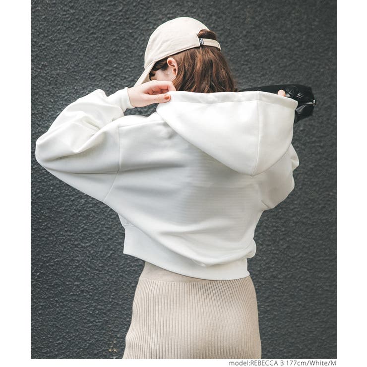 ダンボールクロップド丈パーカー | coca | 詳細画像6 