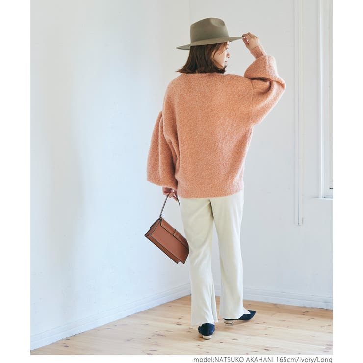 ピーチスウェードプリーツフレアパンツ | coca | 詳細画像12 