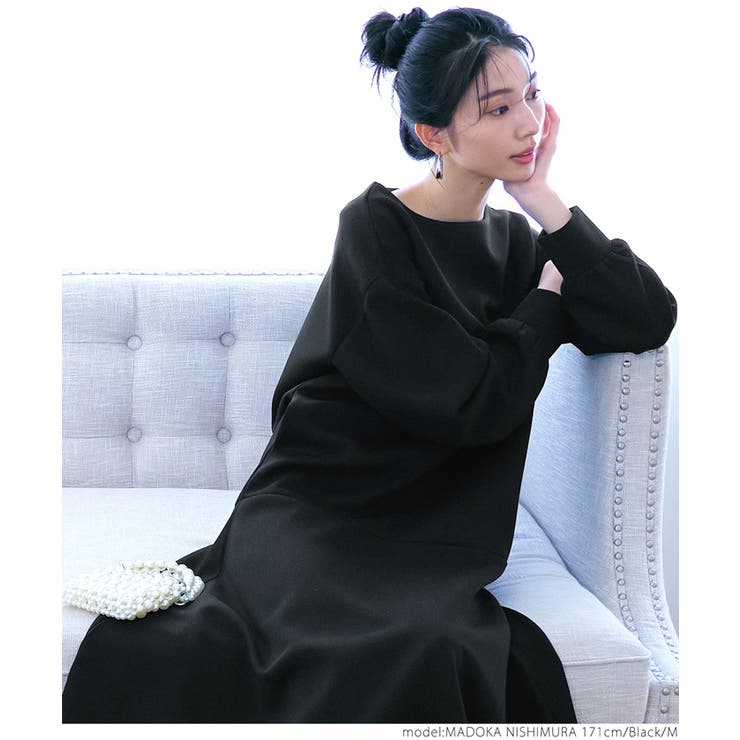 ダンボール裾フレアワンピース[品番：PA000014850]｜coca（コカ）の