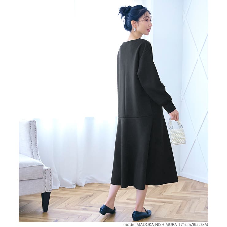 ダンボール裾フレアワンピース[品番：PA000014850]｜coca（コカ）の