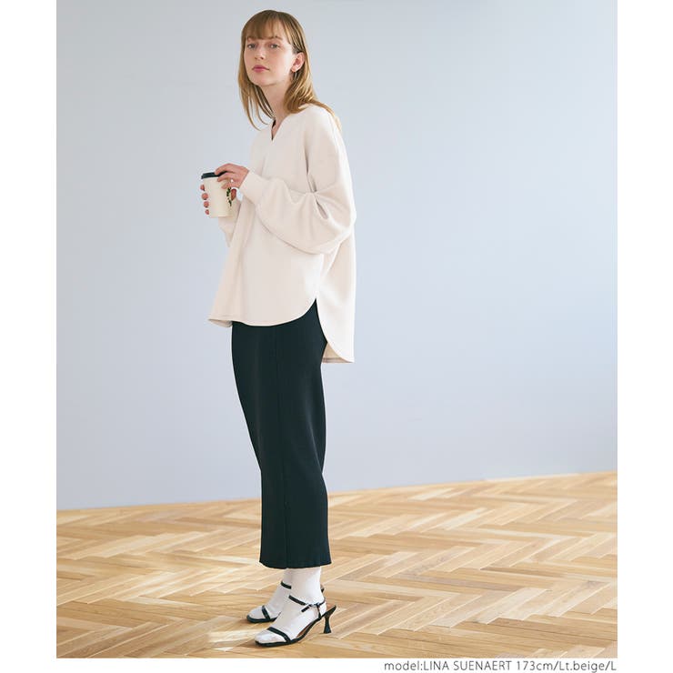 ダンボールキーネックプルオーバー[品番：PA000015550]｜coca