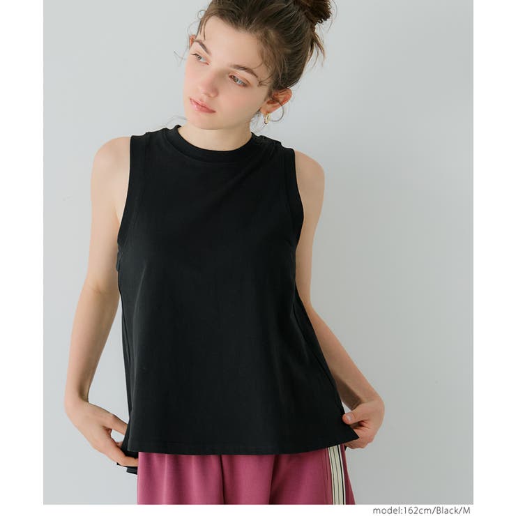 ［Black］ | 【新色追加！】Aラインスリットタンク | coca