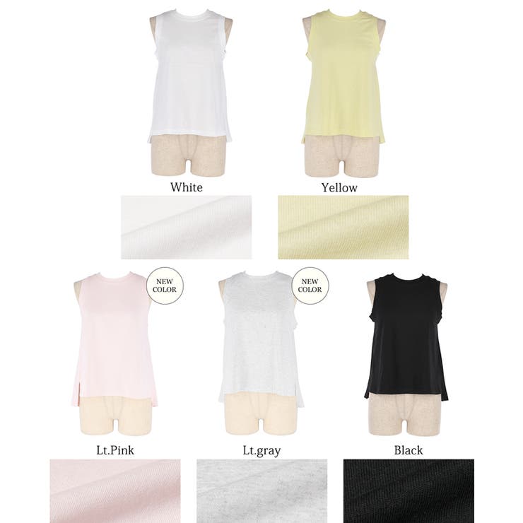 【新色追加!】Aラインスリットタンク | coca | 詳細画像28