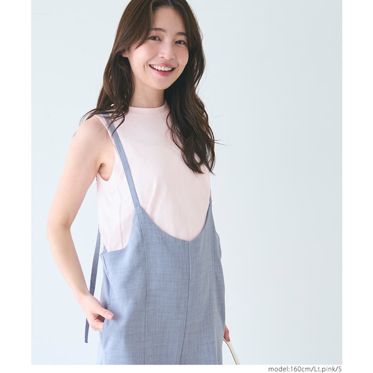 acka ベージュ2 新色追加！】Aラインスリットタンク[品番：PA000015904]｜coca