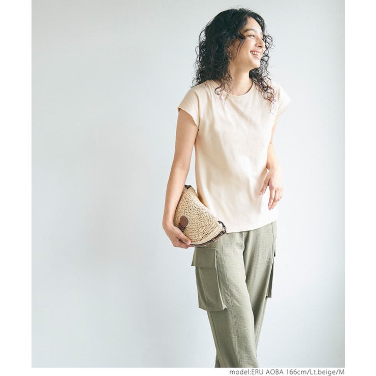 ［Lt.beige］ | 20OE天竺カットオフTシャツ | coca