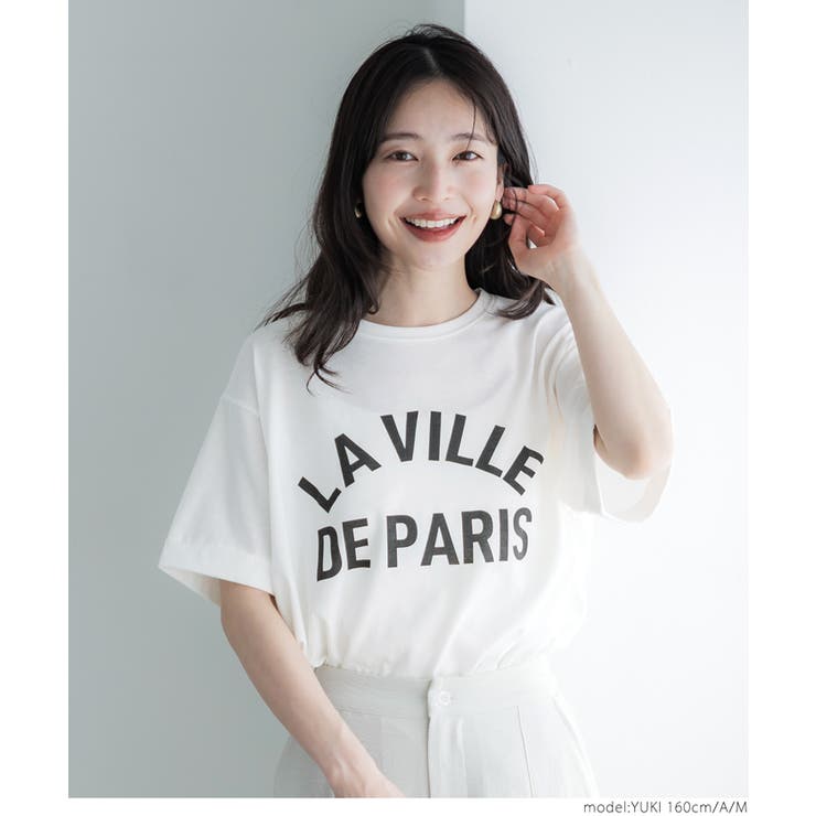 ロールアップスリーブTシャツ[品番：PA000015908]｜coca（コカ）のレディースファッション通販｜SHOPLIST（ショップリスト）