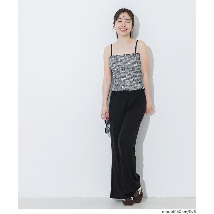 ［D］ | ＼26ssさらに新色登場！／OUT BRA カップ付きシャーリングキャミ | coca