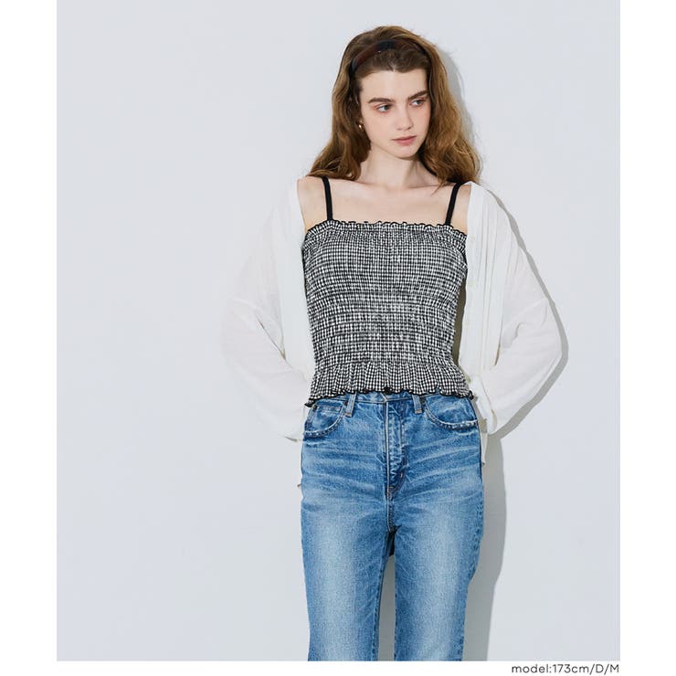 ＼26ssさらに新色登場！／OUT BRA カップ付きシャーリングキャミ | coca | 詳細画像8 