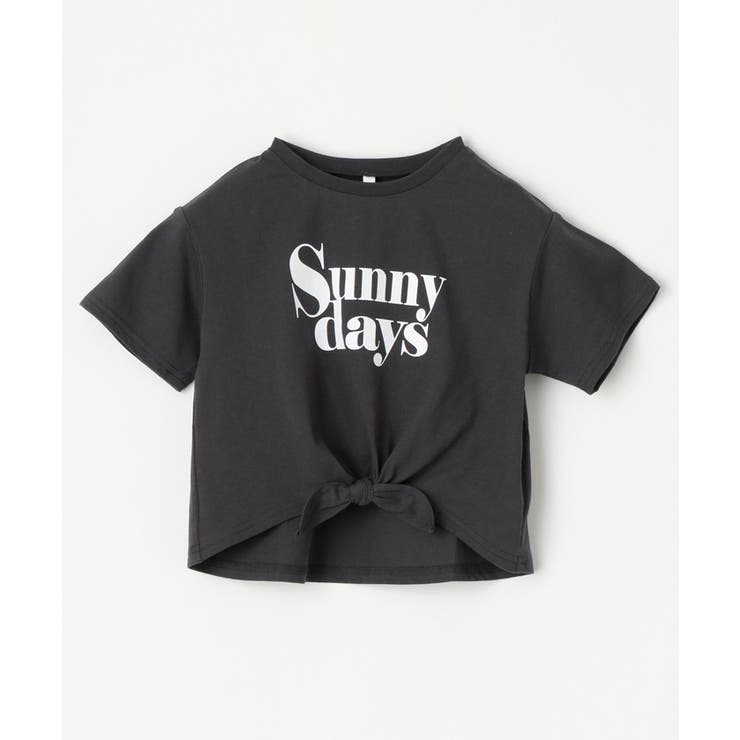 裾リボン結びTシャツ キッズ[品番：PA000015557]｜coca（コカ
