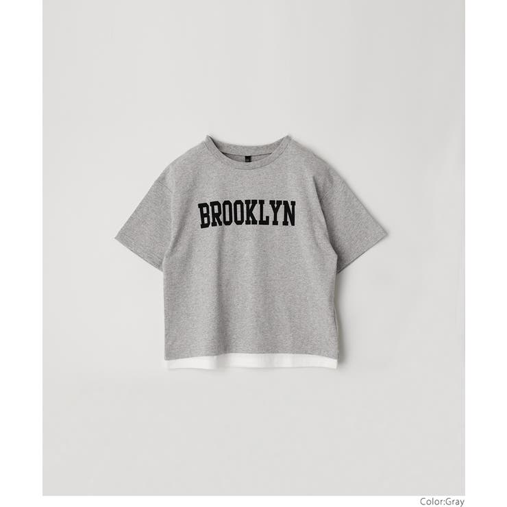 キッズ ボーイズ 天竺裾レイヤードプリント付きTシャツ | coca | 詳細画像15 