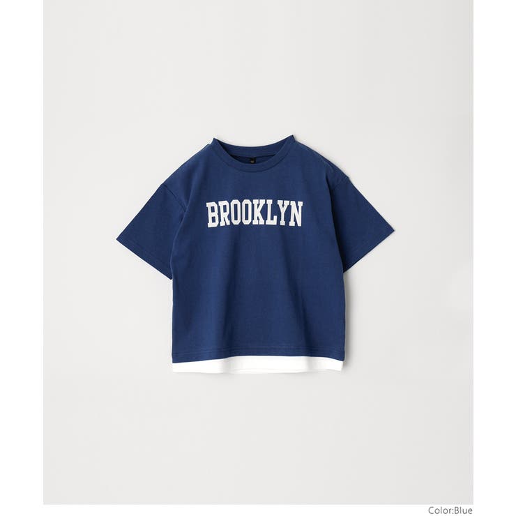 キッズ ボーイズ 天竺裾レイヤードプリント付きTシャツ | coca | 詳細画像16 