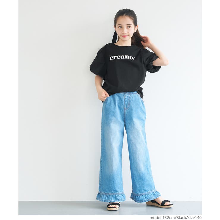 パフスリーブロゴトップス キッズ | coca | 詳細画像6 