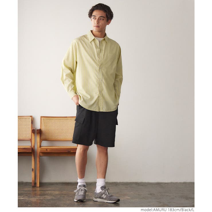 メンズエンボスカーゴハーフパンツ[品番：PA000015807]｜coca