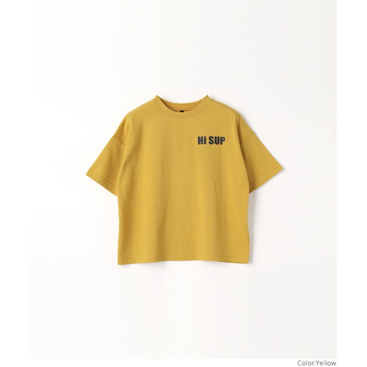 キッズ ボーイズ フロントバックプリントビッグTシャツ[品番