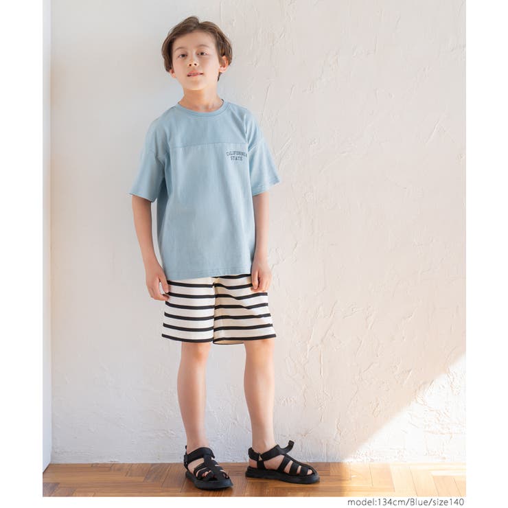 キッズ ボーイズ ヨーク切替バックプリントTシャツ | coca | 詳細画像4 