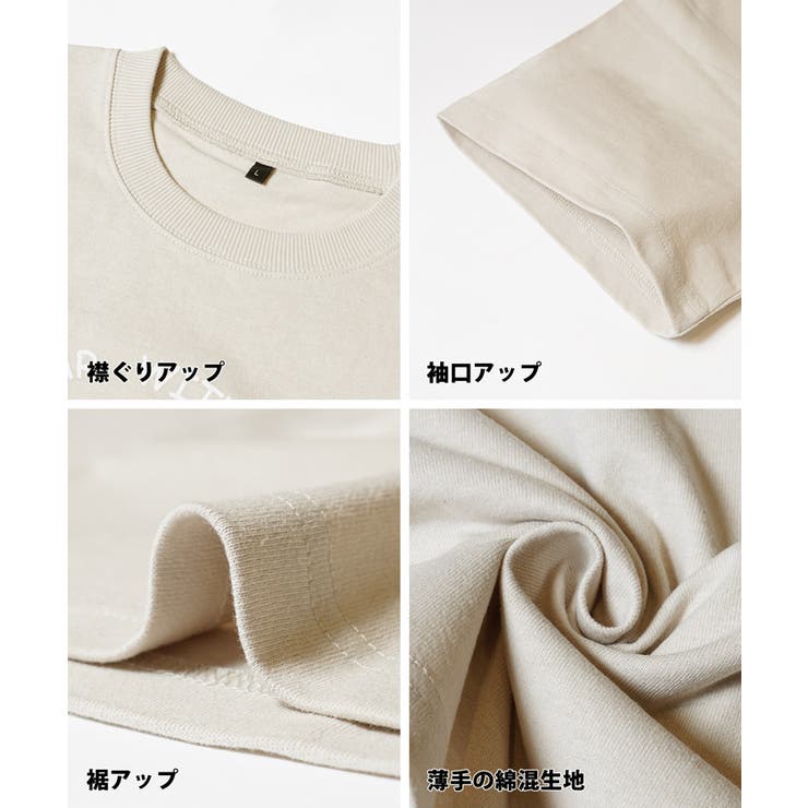 メンズベアイラストプリント半袖Tシャツ | coca | 詳細画像14 