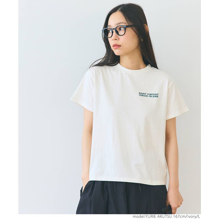 ［Ivory］ | レギュラーウェイトシンプルロゴTシャツ | coca