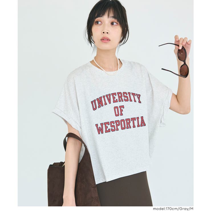 ＼26ss新色登場／レギュラーウェイトロールアップロゴTシャツ | coca | 詳細画像4 